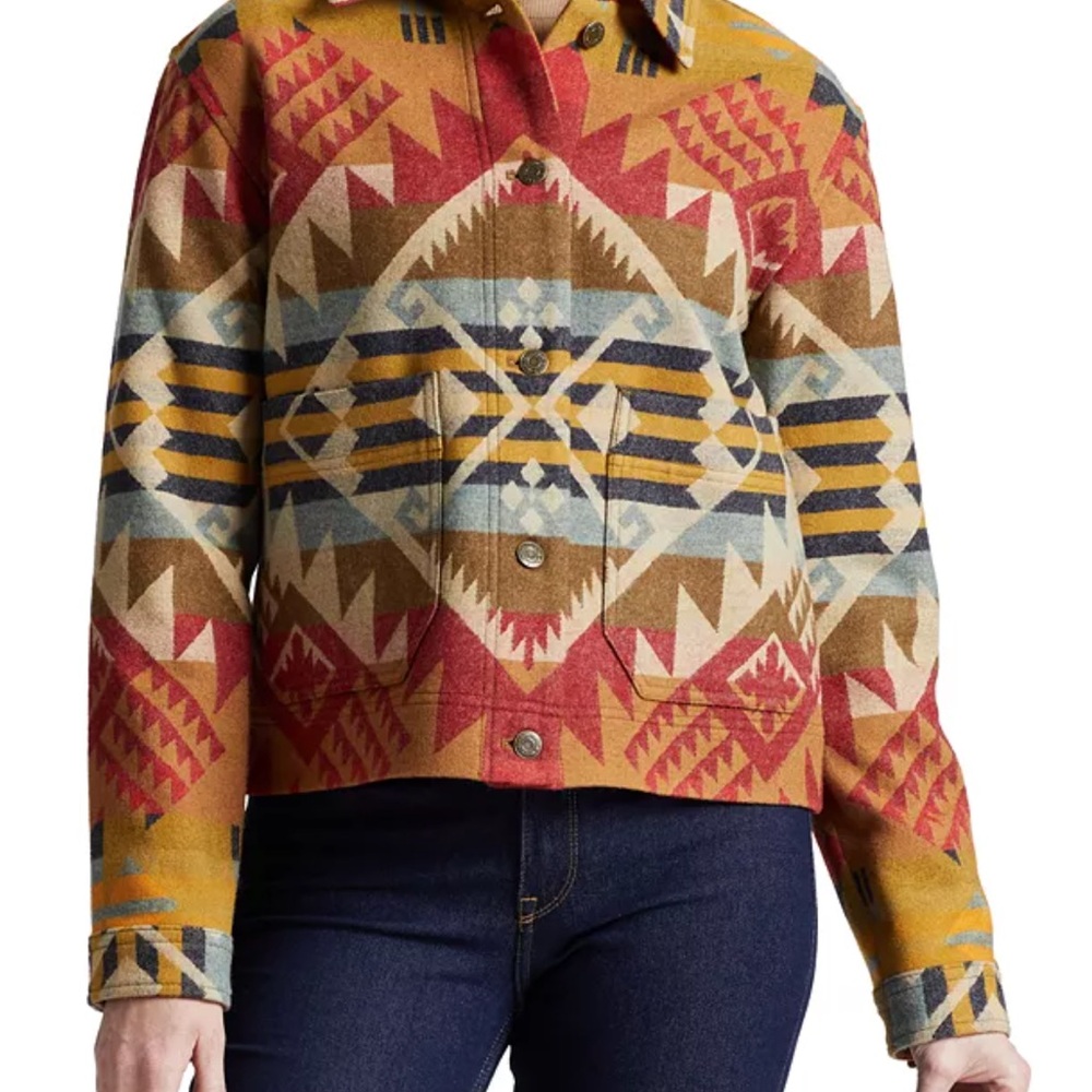 Pendleton Womens Multi-Color Patterned Wool Jacket - image 3